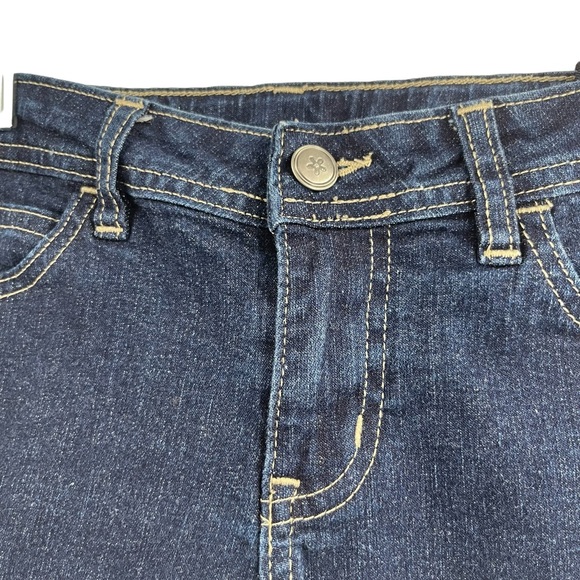 Faded Glory Dark Wash Denim Jean Shorts Size 8 - Picture 3 of 7